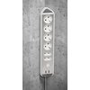 Stekkerdoos Brennenstuhl bureau Estilo 6vdig incl 2 USB 2m wit/zilver foto