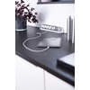 Stekkerdoos Brennenstuhl bureau Estilo 6vdig incl 2 USB 2m wit/zilver foto