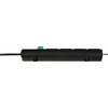 Bloc multiprise Brennensthul Comfort Plus 4 prises incl prise plate 2m noir Photo