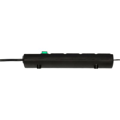 Bloc multiprise Brennensthul Comfort Plus 4 prises incl prise plate 2m noir