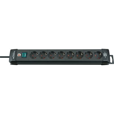 Bloc multprise Brennenstuhl Premium 8 prises 3m noir