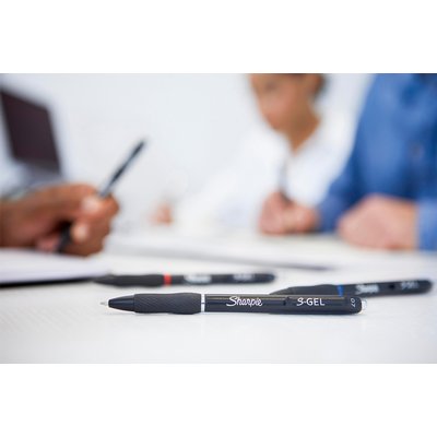 Stylo gel Sharpie S-gel Medium noir blister 3 pièces