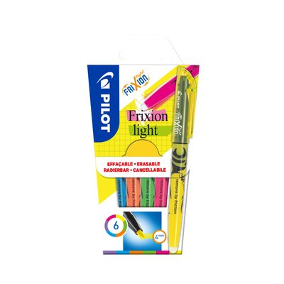 Markeerstift PILOT friXion light assorti set à 6 stuks