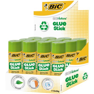 Bâton de colle BIC ECOlutions 36g 9+3 gratuits