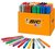 Kleurstiften BicKids visacolor ecolutions XL ass schoolbox à 144 stuks