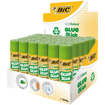 Bâton de colle BIC ECOlutions 8g 20+10 gratuits