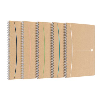 Cahier à spirale Oxford Touareg A4 ligné 180 pages assorti