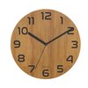 Pendule murale Unilux Palma Ø30cm bambou noir Photo