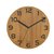 Pendule murale Unilux Palma Ø30cm bambou noir