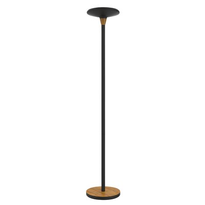 Lampadaire Unilux Baly LED bambou noir