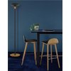 Lampadaire Unilux Baly LED bambou noir Photo