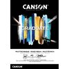 Mixed mediapapier Canson Graduate Mixed Media 20vel 240gr A3 zwart foto