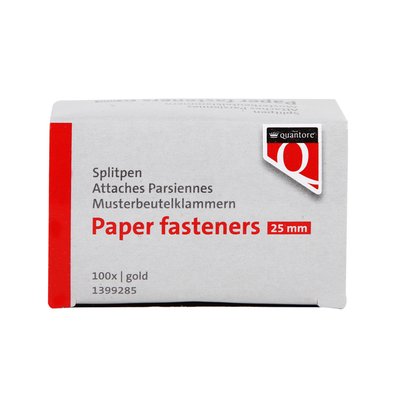 Splitpen Quantore 25mm 100 stuks goud