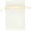 Sachet en organza Creativ Company 7x10cm Off-White 10 pièces Photo