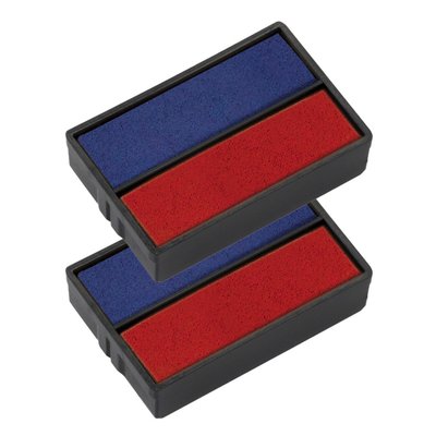 Cassette d'encrage Trodat Printy 6/4850 2 pièces bleu et rouge