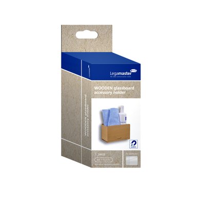 Glasbord accessoirehouder Legamaster hout