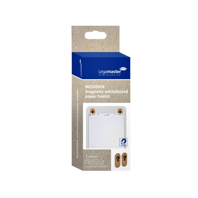 Whiteboard papierhaak Legamaster hout 2 stuks