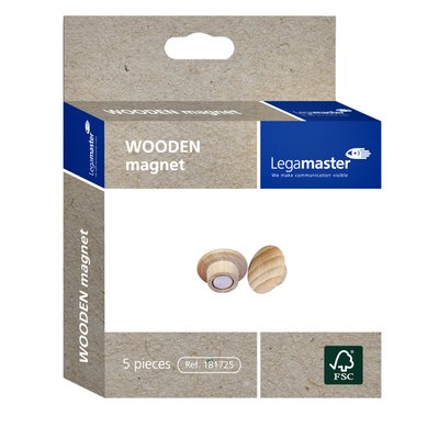 Aimant Legamaster bois 5 pièces