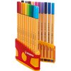 Fineliner STABILO point 88 ColorParade rollerset geel/rood F ass 20st foto