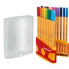 Fineliner STABILO point 88 ColorParade rollerset geel/rood F ass 20st foto