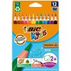 Kleurpotloden BicKids Evolution ecolutions triangle assorti 12 stuks foto