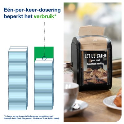 Serviette Tork Xpressnap Fit Advanced N14 12830 2 ép 213x165mm 720 feuilles naturel