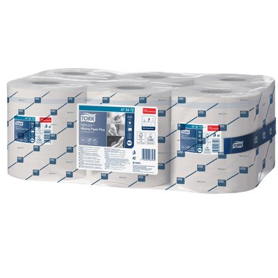 Poetspapier Tork M4 Reflex Plus Advanced 2-laags 450 vel wit 473472