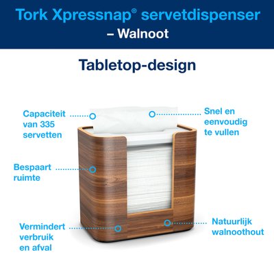 Distributeur serviette Tork Xpressnap N4 Signature 273002 noyer