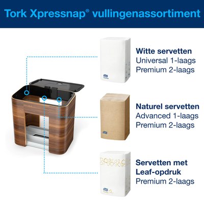 Distributeur serviette Tork Xpressnap N4 Signature 273002 noyer