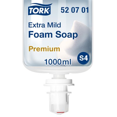 Savon mains Tork S4 Premium 520701 mousse peau sensible 1000ml