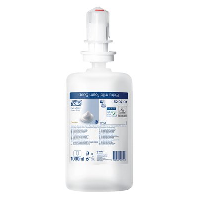 Savon mains Tork S4 Premium 520701 mousse peau sensible 1000ml