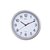 Horloge murale MAULrun quartz Ø25x5cm plastique argent/blanc avec pile
