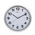 Horloge murale MAULstep RC Ø40x5cm plastique argent/blanc avec pile