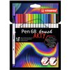 Feutre pinceau STABILO Arty Pen 568/18 assorti étui 18 pièces Photo