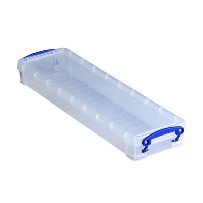 Opbergbox Really Useful 0.8 liter 355x100x40mm transparant wit
