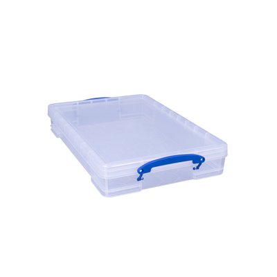 Opbergbox Really Useful 10 liter 520x340x85mm transparant wit