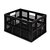 Bac de rangement Really Useful 45 litres 570x390x285mm pliable noir