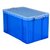 Opbergbox Really Useful 84 liter 710x440x380mm transparant blauw
