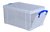Opbergbox Really Useful 14 liter 395x255x210mm transparant wit