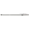Balpen Bic Cristal Re-new medium zilver + 2 vullingen zwart foto
