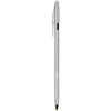 Balpen Bic Cristal Re-new medium zilver + 2 vullingen zwart foto