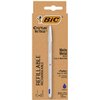 Balpen Bic Cristal Re-new medium zilver + 2 vullingen blauw foto