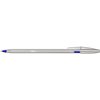 Balpen Bic Cristal Re-new medium zilver + 2 vullingen blauw foto