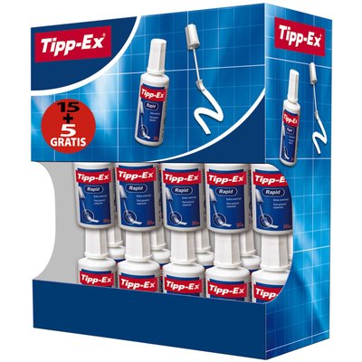 Correctievloeistof Tipp-ex Rapid foam 20ml valuepack à 15+5 gratis