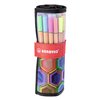 Fineliner STABILO point 88/25 Arty rollerset zwart fijn ass 25st foto