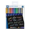 Kalligrafiepen Staedtler metallic etui à 10 kleuren foto