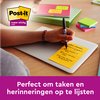 Memoblok Post-it 8645 Super Sticky 203x153mm assorti 6 stuks foto