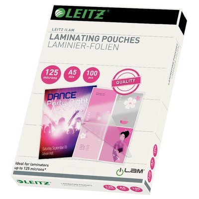 Pochette de plastification Leitz A5 2x125 microns EVA 100 pièces