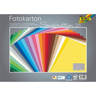 Fotokarton Folia 300gr 50x70cm 25vel assorti