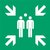Pictogramme Djois Point de rassemblement 300x300mm vert